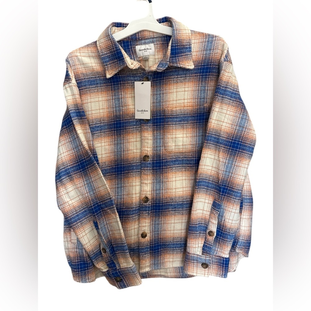 Goodfellow Men's Heavyweight Flannel Long Sleeve Button-Down Shirt - New Large